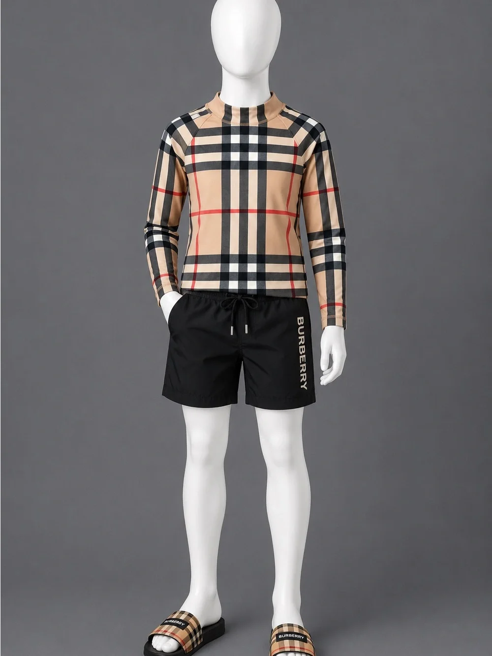 Burberry Beige, Black & Red Check Shirt - Picture 1 of 10